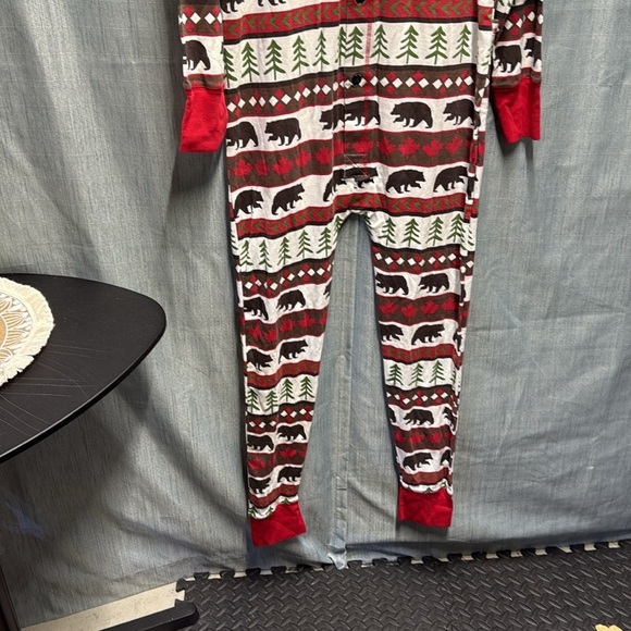 Lazy One Cozy Bear Print Kids Pajamas - size XL - Picture 3 of 9